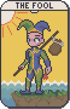 The Fool tarot card from Tarot Memory: Card Match