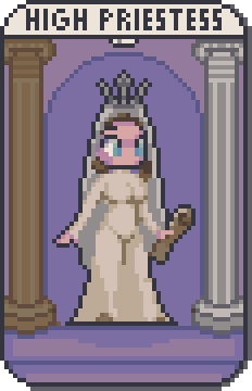 The High Priestess tarot card from Tarot Memory: Card Match